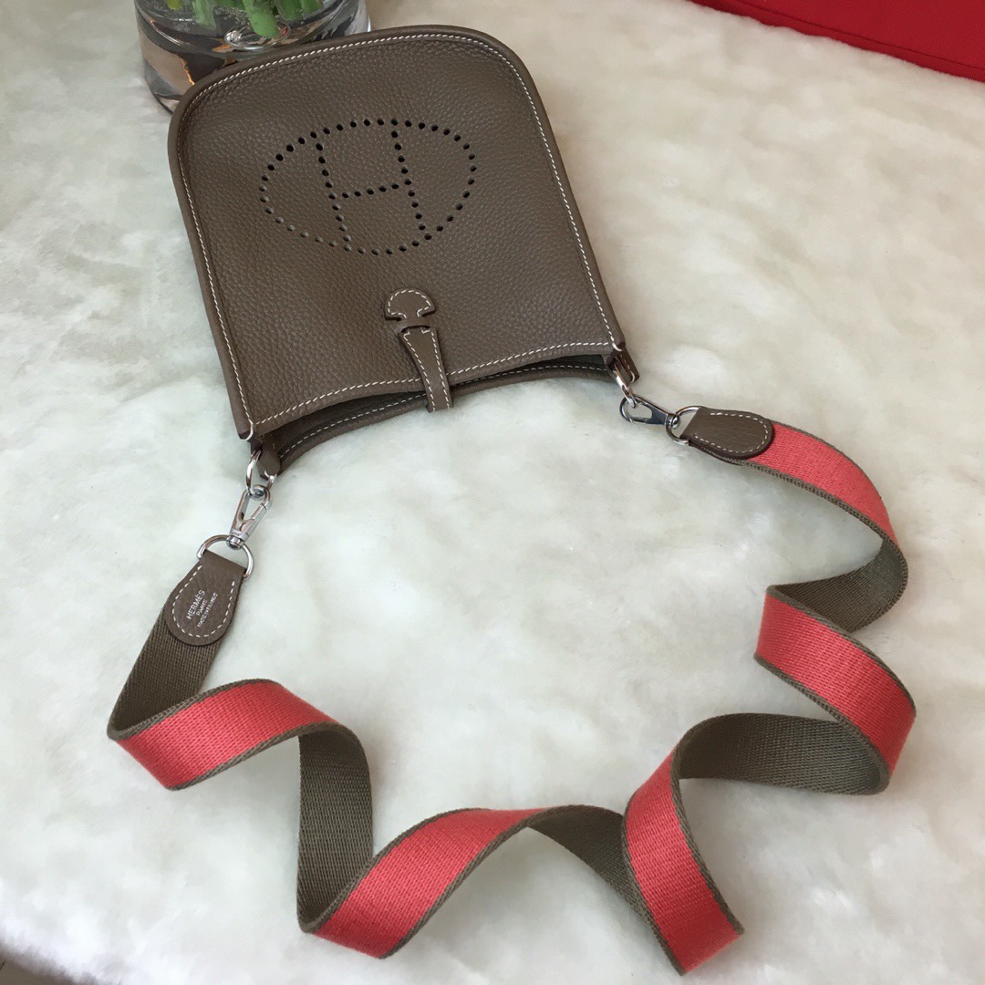 에르메스 미니 에블린16 그레이 은장